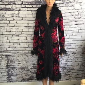 Betsy Johnson Faux Fur Coat